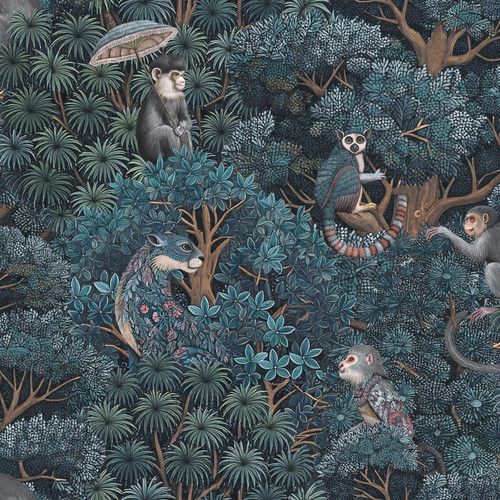 [142313-Sample] Treetop Troop Navy & Teal (142313) – Muestra